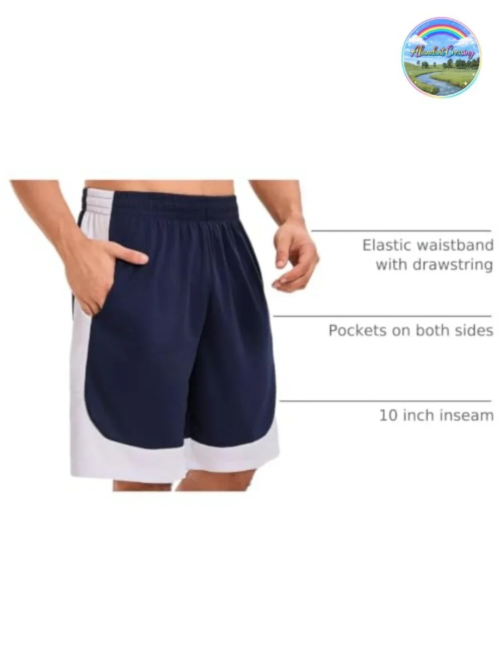 6 Pack Men's Mesh Athletic Basketball Shorts with Pockets Quick Dry
